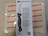 schnitzer fruit knife - dual color: front red G10, back black G10