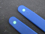 91mm blue textured g10 glow in the dark dot
